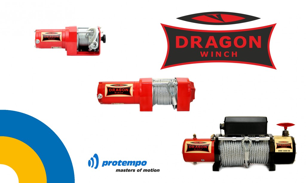 Nieuw in ons assortiment! De elektrische lieren van Dragon Winch.